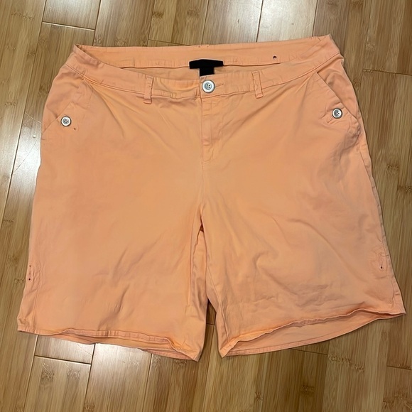 Lane Bryant Orange Size 16 Shorts - Picture 1 of 10